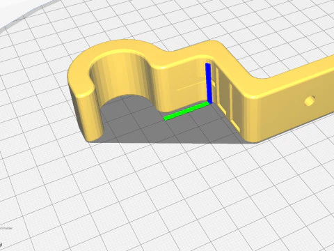 Ceiling Curtain rod holder 3D Print Model