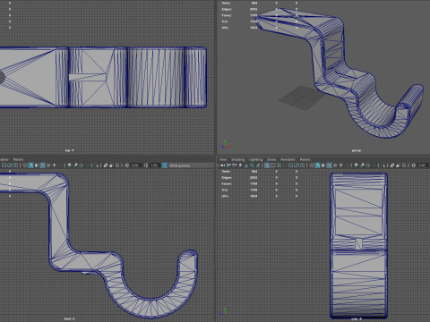 Ceiling Curtain rod holder Modèles 3D en vedette