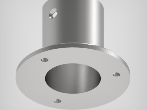 Closet Rod Wall Mount Bracket Modèles 3D en vedette