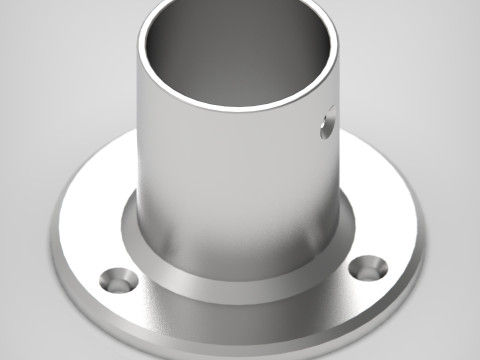 Closet Rod Wall Mount Bracket Modèles 3D en vedette