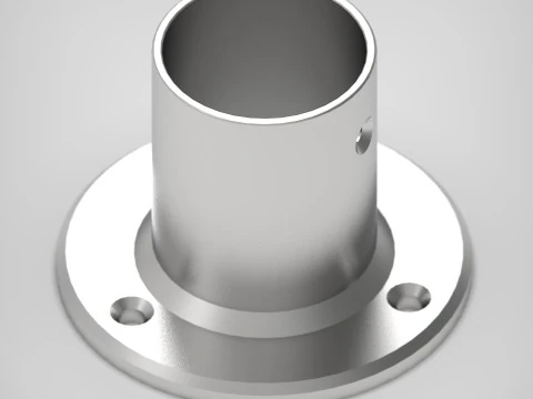 Closet Rod Wall Mount Bracket 3D Print Model