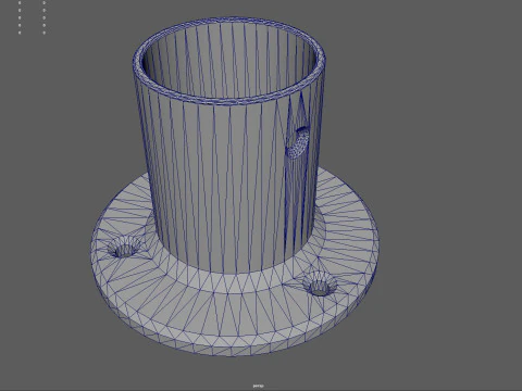 Closet Rod Wall Mount Bracket 3D Print Model