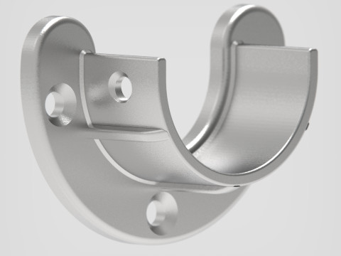 Closet rod support 3D print 3D Принт Модель