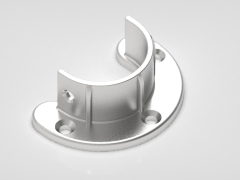 Closet rod support 3D print 3D Принт Модель