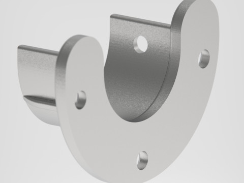 Closet rod support 3D print 3D Принт Модель