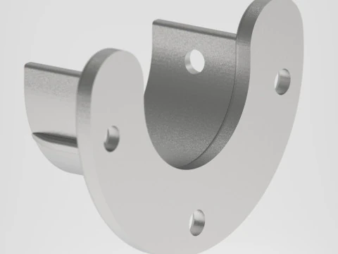 Closet rod support 3D print 3D Print Model