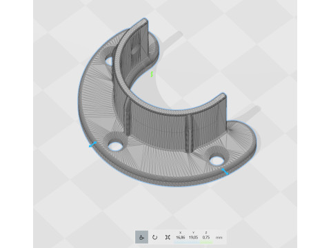 Closet rod support 3D print 3D Принт Модель