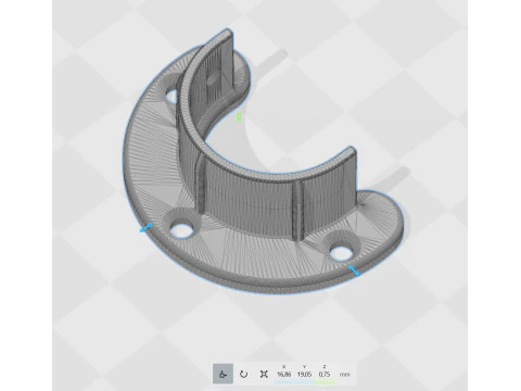 Closet rod support 3D print 3D Print Model