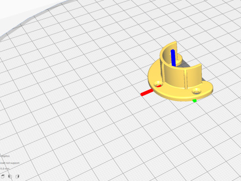 Closet rod support 3D print 3D Принт Модель
