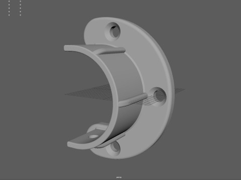 Closet rod support 3D print 3D Принт Модель