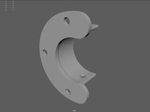Closet rod support 3D print 3D Print Model