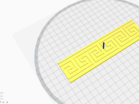 Infinite Greek Key Border Seamless 3D Decor Modelo de impresión 3D