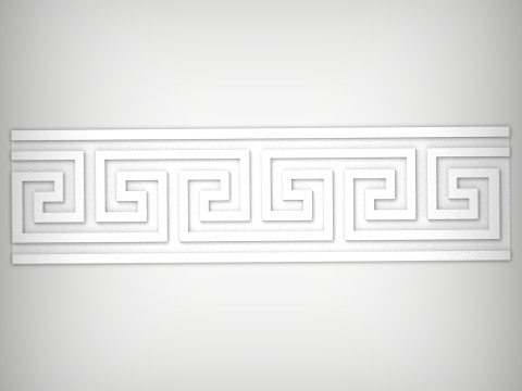 Infinite Greek Key Border Seamless 3D Decor Modelo de impresión 3D