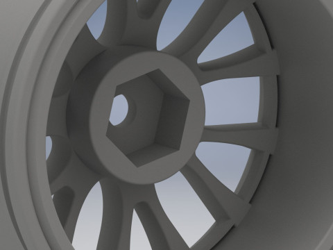 Precision-Engineered Wheel Rim - Instant Download Model Cetak 3D