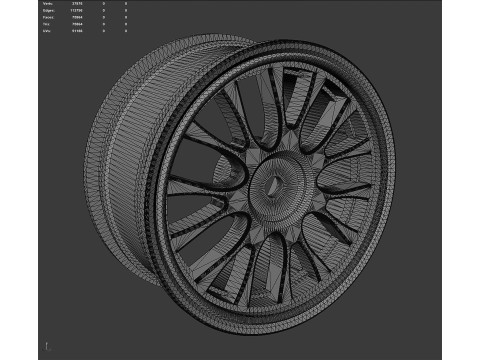 Precision-Engineered Wheel Rim - Instant Download Model Cetak 3D
