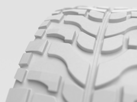 High Performance Off Road Tire 3D-printmodel