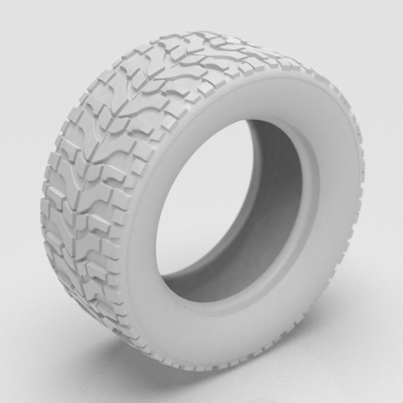 High Performance Off Road Tire 3D-printmodel .c4d .max .obj .3ds .fbx .stl .blend 
