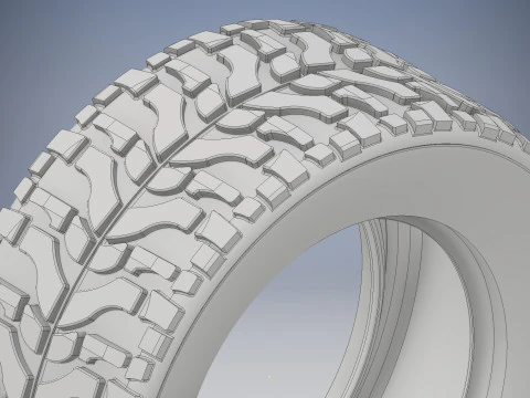 High Performance Off Road Tire 3D Print Model