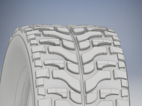 High Performance Off Road Tire 3D-printmodel
