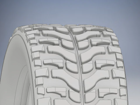 High Performance Off Road Tire 3D Print Model
