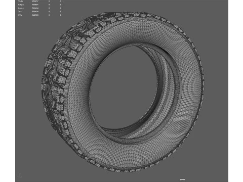 High Performance Off Road Tire 3D Print Model
