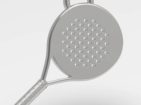Брелок для теннисной ракетки с веслом 3D Принт Модель