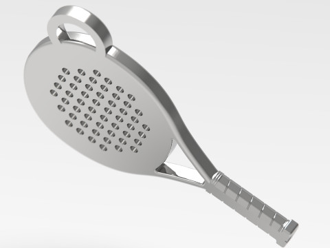 Paddle Tennis Racket Keychain 3D प्रिंट मॉडल