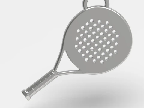 Брелок для теннисной ракетки с веслом 3D Принт Модель