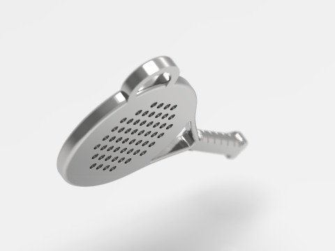 Paddle Tennis Racket Keychain 3D-printmodel