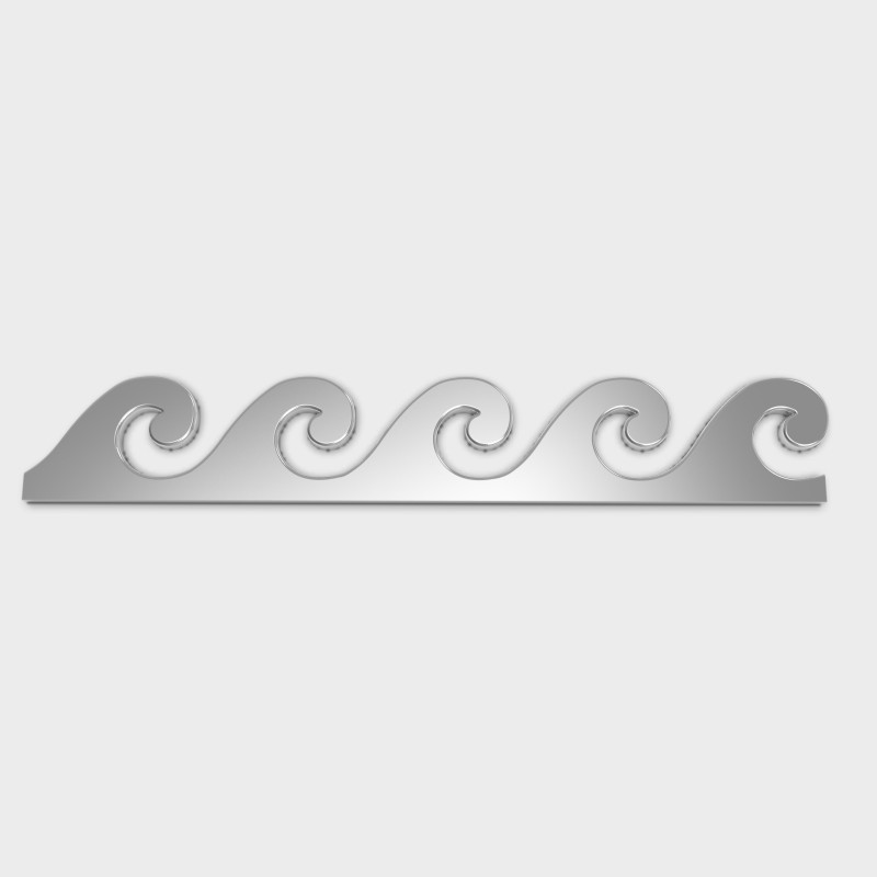 Running Dog Pattern with Greek Wave 3D प्रिंट मॉडल .c4d .max .obj .3ds .fbx .stl .blend 