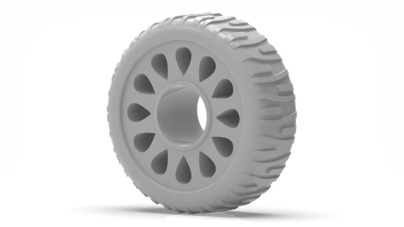Multipurpose Wheel 3Dプリントモデル .c4d .max .obj .3ds .fbx .stl .blend 