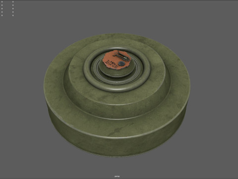 TM-62 mine 3D 模型