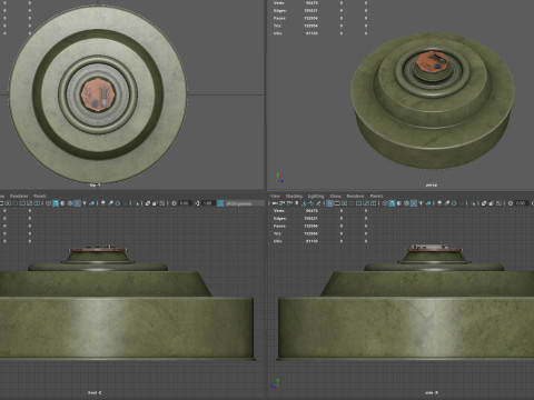 TM-62 mine 3D 模型