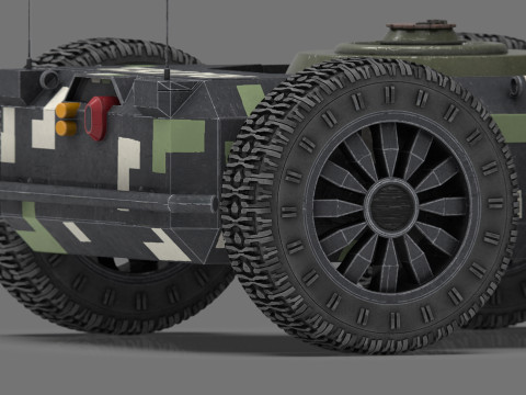 Ratel S Unmanned Ground Vehicle Ultra Realistic Model 3D