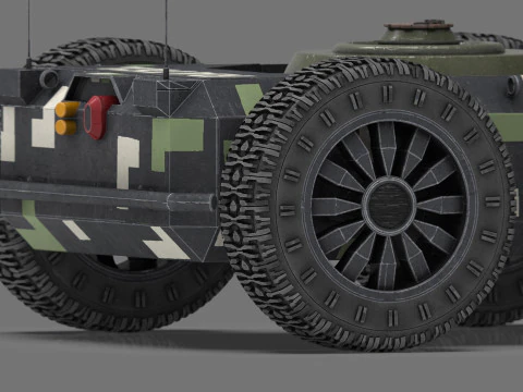Ratel S Unmanned Ground Vehicle Ultra Realistic 3D Model
