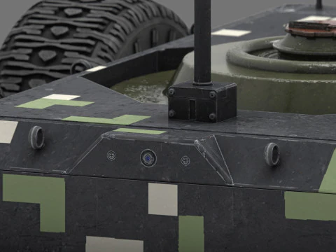 Ratel S Unmanned Ground Vehicle Ultra Realistic 3D Model