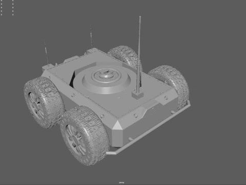 Ratel S Unmanned Ground Vehicle Ultra Realistic 3D Model
