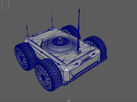 Ratel S Unmanned Ground Vehicle Ultra Realistic Model 3D