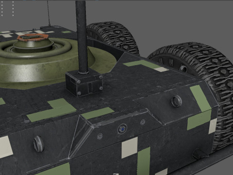 Ratel S Unmanned Ground Vehicle Ultra Realistic Model 3D