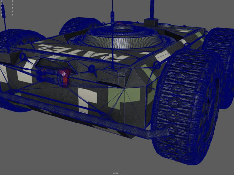 Ratel S Unmanned Ground Vehicle Ultra Realistic 3D Model