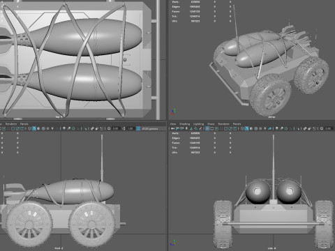 Ratel S Anti Tank Drone with Mortar Rounds Modello 3D