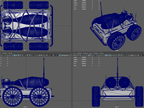 Ratel S Anti Tank Drone with Mortar Rounds 3D Model