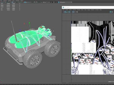 Ratel S Anti Tank Drone with Mortar Rounds 3D Model
