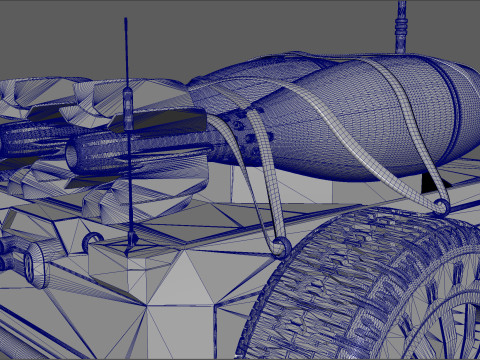 Ratel S Anti Tank Drone with Mortar Rounds Modello 3D