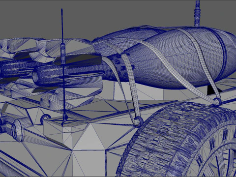 Ratel S Anti Tank Drone with Mortar Rounds 3D Model