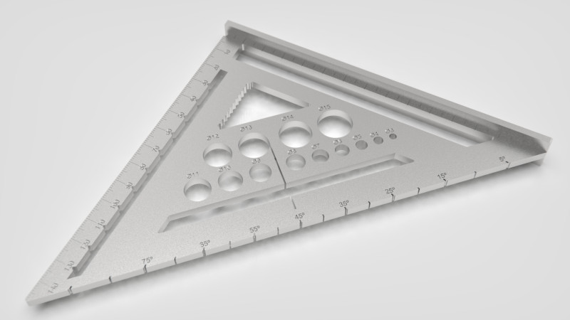 High-Precision 3D Carpenters Square 3D प्रिंट मॉडल .c4d .max .obj .3ds .fbx .stl .blend 