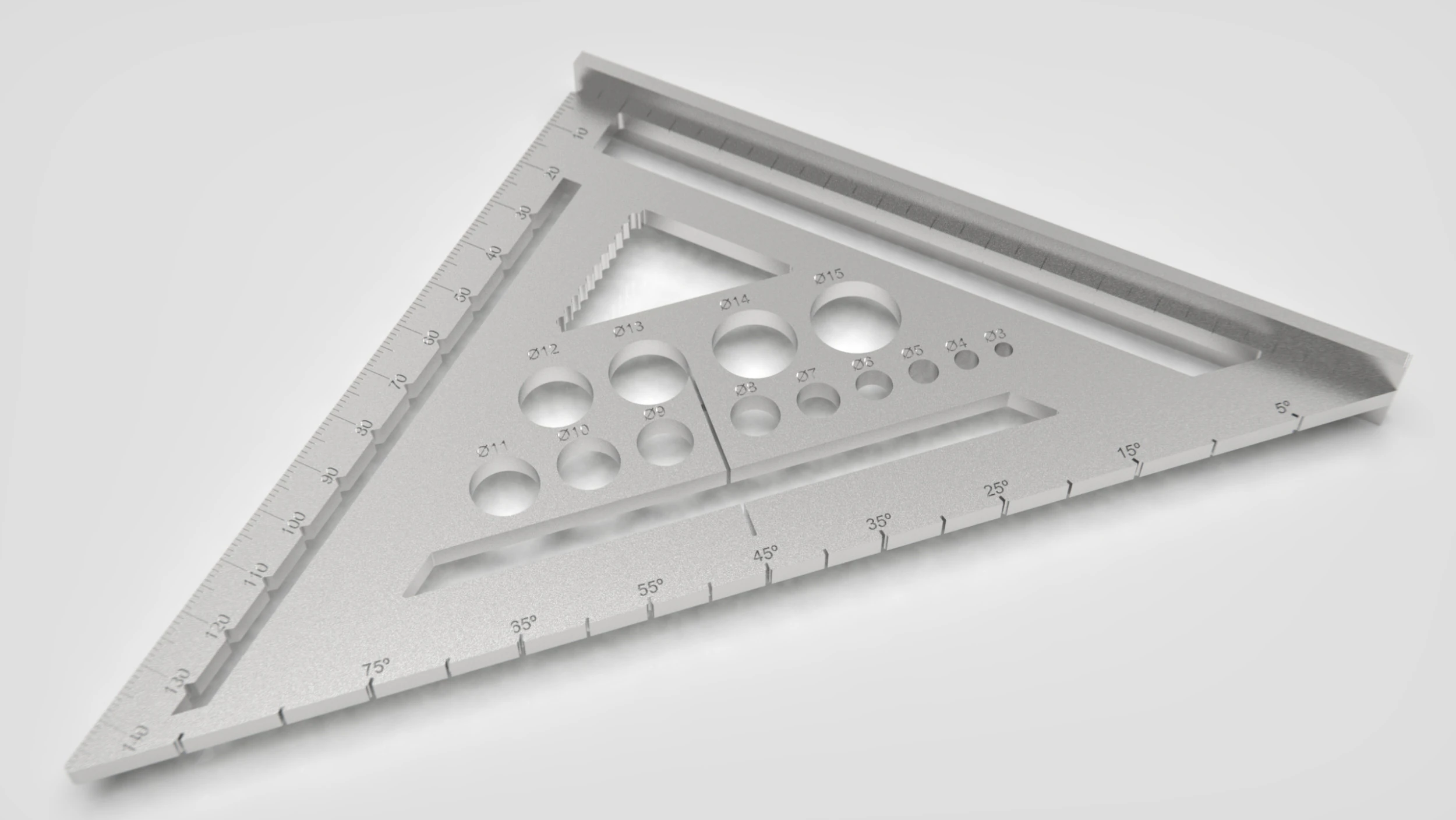 High-Precision 3D Carpenters Square 3D Print Model .c4d .max .obj .3ds .fbx .stl .blend 