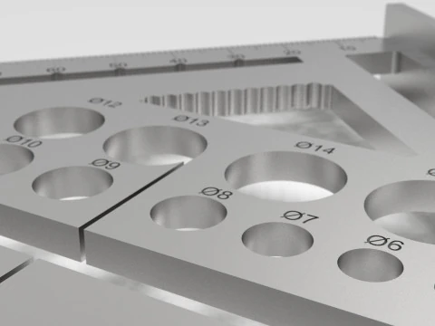 High-Precision 3D Carpenters Square 3D Print Model