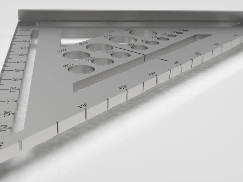 High-Precision 3D Carpenters Square 3D Print Model
