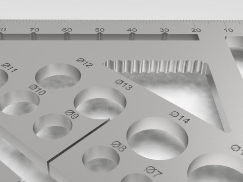 High-Precision 3D Carpenters Square 3D प्रिंट मॉडल